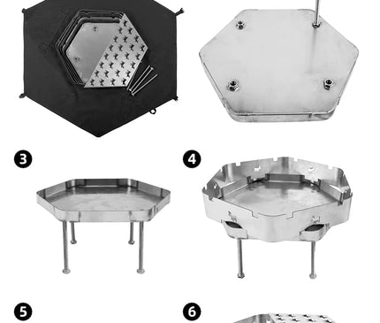 BLACKDEER Lu Stainless Steel Fire Pit Stove BlackDeer
