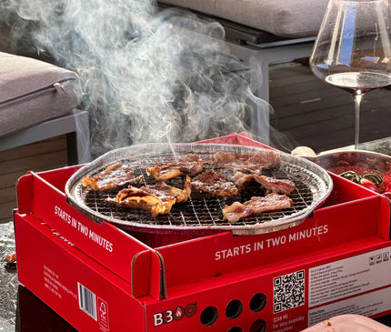 Disposable BBQ Camping Kit (with Non-Stick Fry Pan) Stove CosyCamp