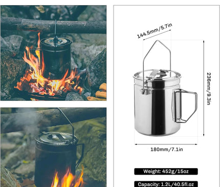 FIREMAPLE Antarcti 1.2L stainless steel pot Cookware FireMaple