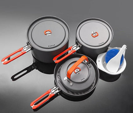 FIREMAPLE FEAST Cookware Set 4 Cookware FireMaple Orange