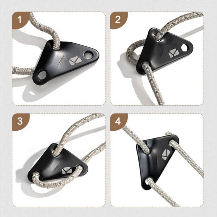 MOBI GARDEN 4MM TRIANGLE WIND ROPE BUCKLE Accessory Mobi Garden