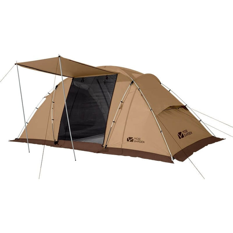 MOBI GARDEN Aristocratic 4 Multi-room Tent Tent Mobi Garden Brown