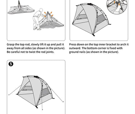 MOBI GARDEN Beach Instant Tent Tent Mobi Garden