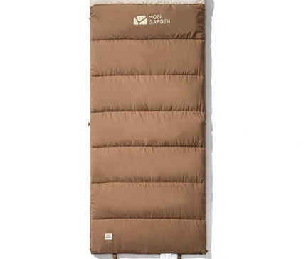 MOBI GARDEN CRESCENT Brushed Cotton Sleeping Bag Sleeping Bag Mobi Garden Single 1.2KG (12-19℃) Brown