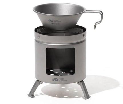 MOBI GARDEN LiaoYan Titanium Firewood Stove Stove Mobi Garden