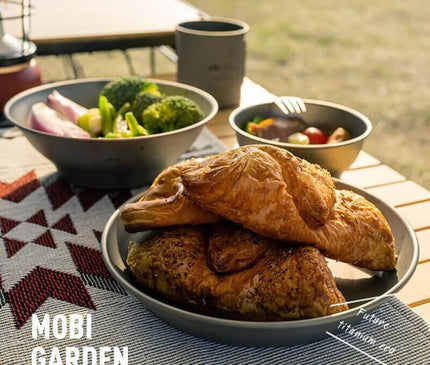 MOBI GARDEN XiangYan Titanium Plate & Bowl Tableware Mobi Garden