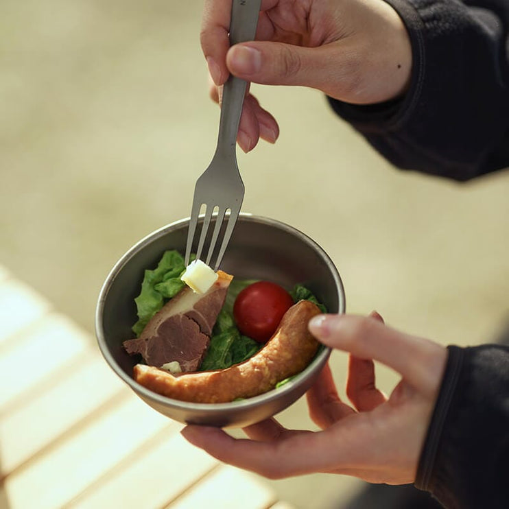 MOBI GARDEN XiangYan Titanium Plate & Bowl Tableware Mobi Garden