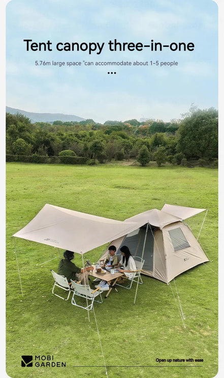 MOBI GARDEN ZERO AUTOMATIC TENT-SPACE 155 (Black vinyl) Tent Mobi Garden