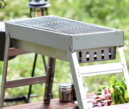 Portable Bamboo Charcoal BBQ MEGA Party Set Stove CosyCamp