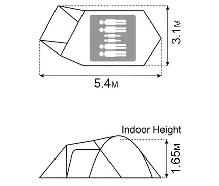 SNOW PEAK Amenity Dome Tent TENT Snow Peak