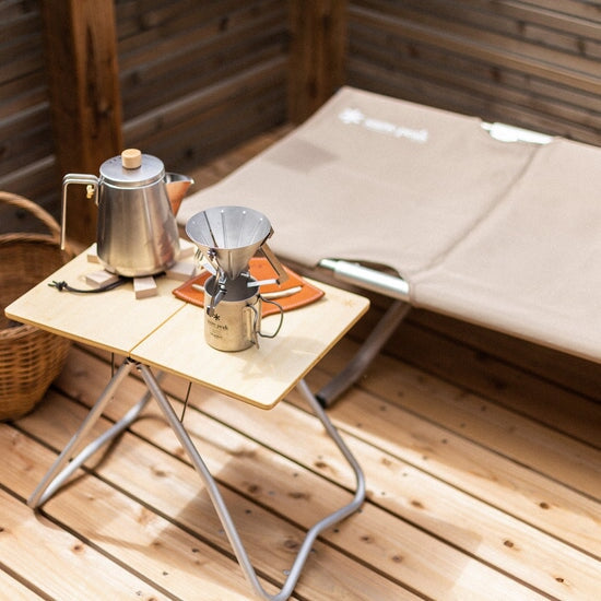SNOW PEAK Bamboo My Table Outdoor Furniture Snow Peak