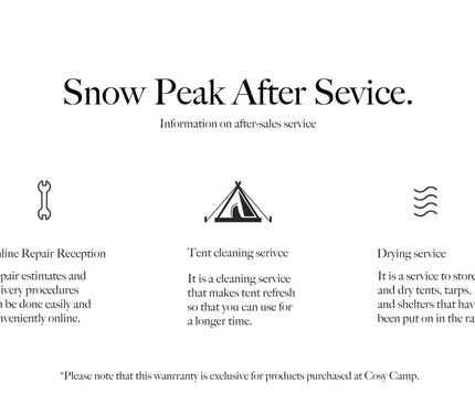 SNOW PEAK Collapsible IGT Frame Outdoor Furniture Snow Peak