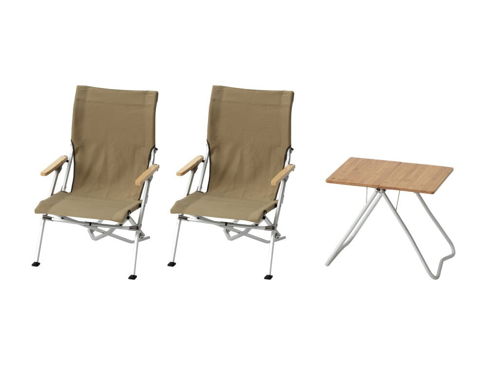 SNOW PEAK Low Chair Starter Pack Snow Peak Khaki