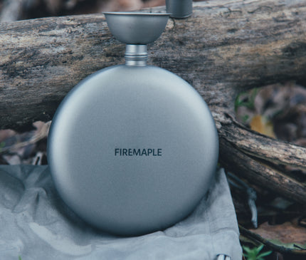 FIREMAPLE Ash Titanium Hip Flask