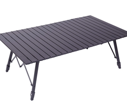 Aluminum Roll Table (Height adjustable) Outdoor Furniture CosyCamp Black L-Size 