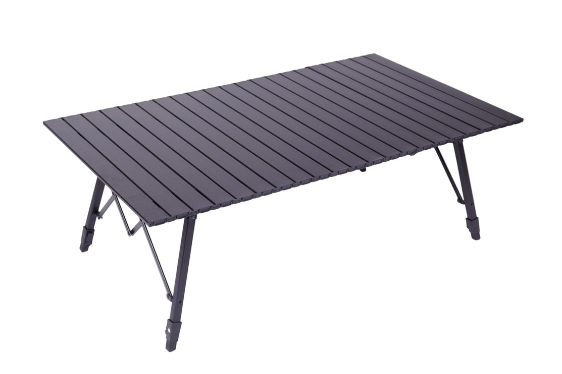 Aluminum Roll Table (Height adjustable) Outdoor Furniture CosyCamp Black L-Size 