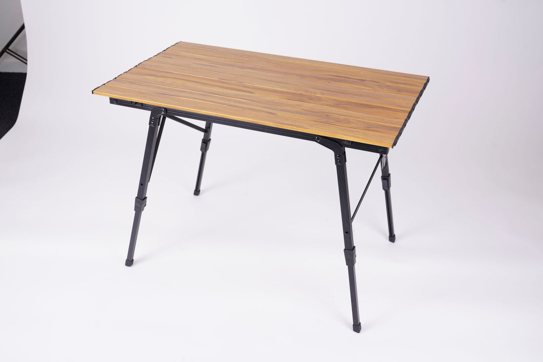 Aluminum Roll Table (Height adjustable) Outdoor Furniture CosyCamp Black M-Size 