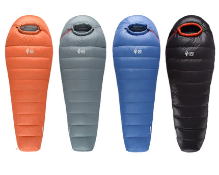 BLACK ICE Water-Resistant Duck Down Sleeping Bag Sleeping Bag Black Ice 