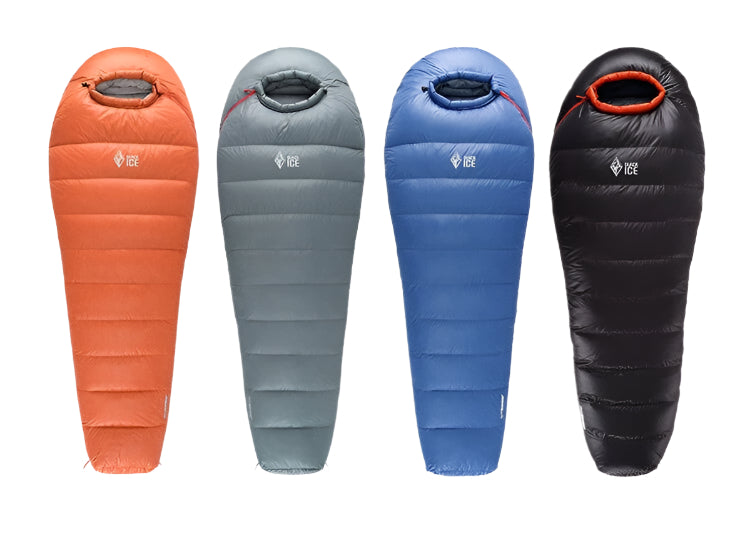 BLACK ICE Water-Resistant Duck Down Sleeping Bag Sleeping Bag Black Ice