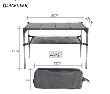 BLACKDEER Geometric Folding Table - CosyCamp