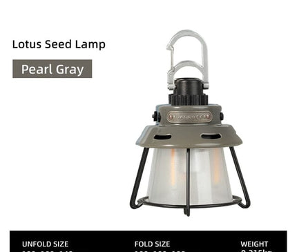 BLACKDEER Lotus Camping Lamp Light BlackDeer Pearl Gray  