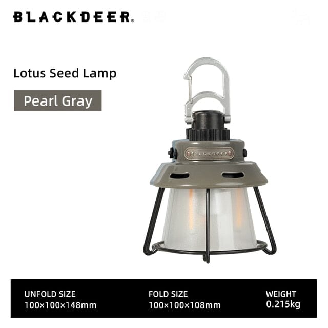 BLACKDEER Lotus Camping Lamp Light BlackDeer Pearl Gray  