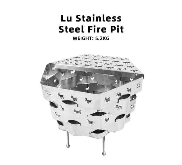 BLACKDEER Lu Stainless Steel Fire Pit Stove BlackDeer 