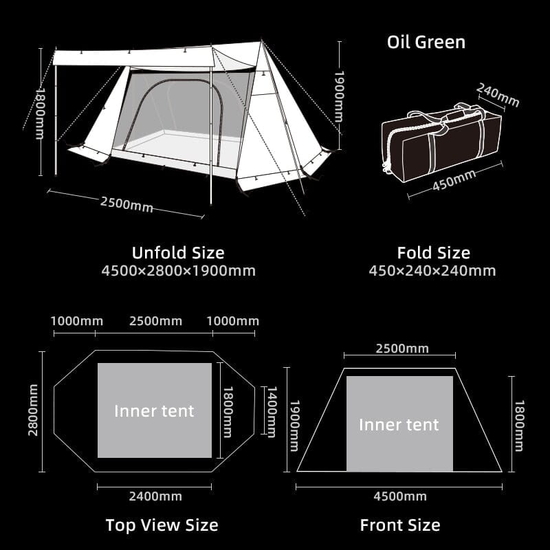 BLACKDEER Shelter Tent - CosyCamp