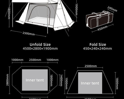 BLACKDEER Shelter Tent - CosyCamp