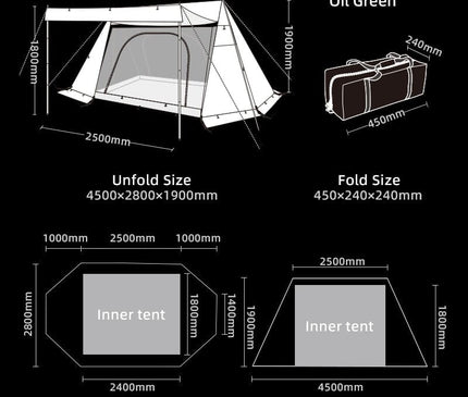 BLACKDEER Shelter Tent - CosyCamp