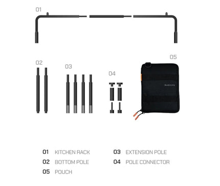 BUENOFE IGT Kitchen Hanger System Camp Kitchen Hanger BUENOFE 