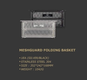 CARGO IGT Accessory IGT accessory Cargo Sliver MESHGUARD FOLDING BASKET 