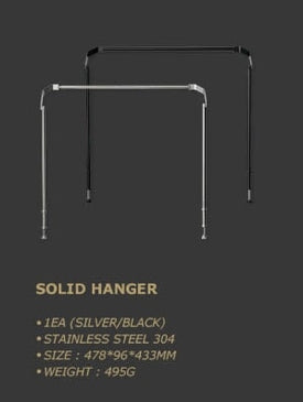 CARGO IGT Accessory IGT accessory Cargo Sliver SOLID HANGER 