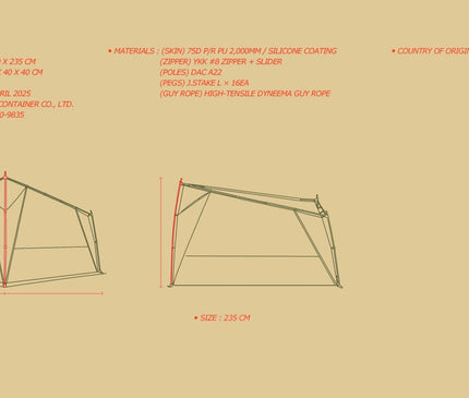 CARGO Square-X Tent Cargo 