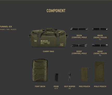 CARGO Tunnel Ex Tent TENT Cargo 