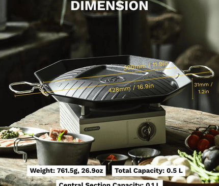 FIRE MAPLE SizzlePro Frying Pan Grill FireMaple 