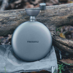 FIREMAPLE Ash Titanium Hip Flask Tableware FireMaple 