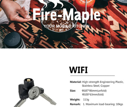 FIREMAPLE Cassette Canister Adaptor Accessory FireMaple 