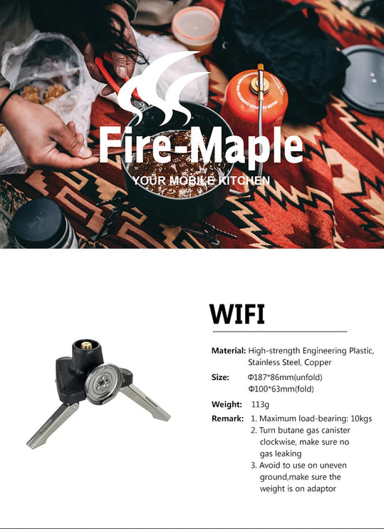 FIREMAPLE Cassette Canister Adaptor Accessory FireMaple 