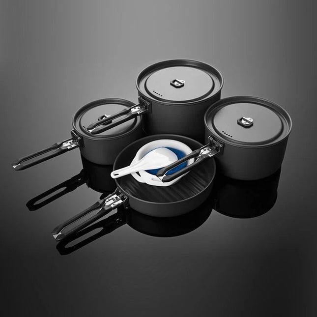 FIREMAPLE FEAST Cookware Set 5 Cookware FireMaple Black 