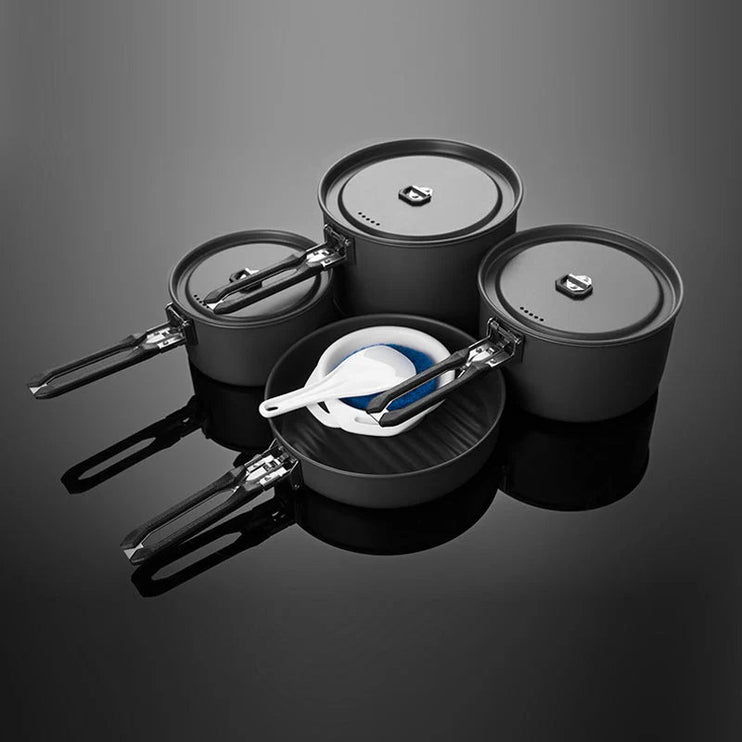 FIREMAPLE FEAST Cookware Set 5 Cookware FireMaple Black 