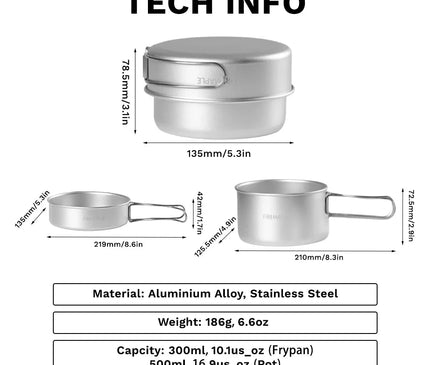 FIREMAPLE Frost MINI Aluminium Cookware Cookware FireMaple 