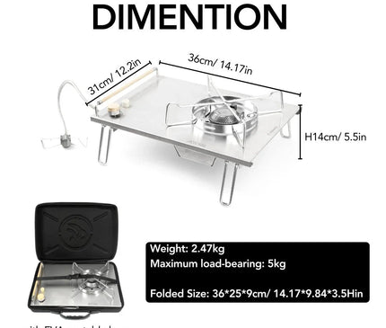 FIREMAPLE GeoHeat Desktop IGT Foldable Stove Stove FireMaple 