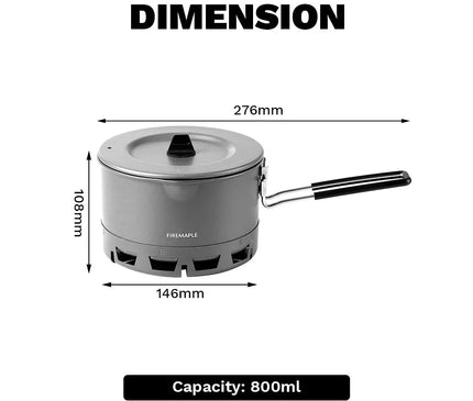 FIREMAPLE Petrel Ramen Pot 800ml Cookware FireMaple 