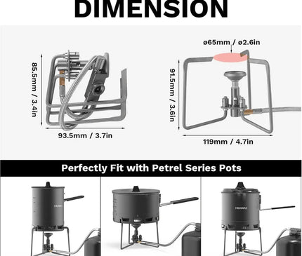 FIREMAPLE Petrel Titanium Ultralight Backpack Stove Stove FireMaple 
