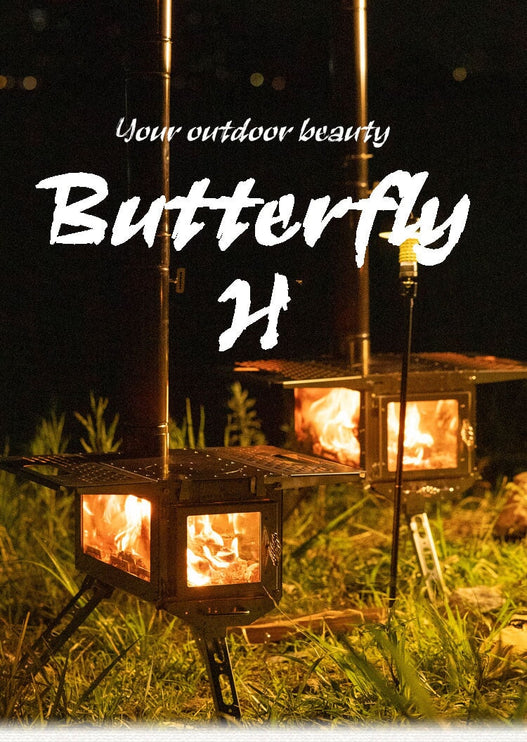 GREEN STOVE Butterfly High Version stove Green Stove