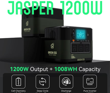 GREENESS Jasper 1200 Power Station Outdoor Appliances CosyCamp 