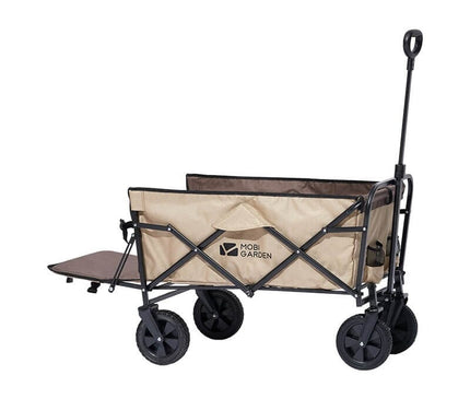 MOBI GARDEN 100L Outdoor Folding Wagon Extendable Wagon Mobi Garden Cart - Brown  