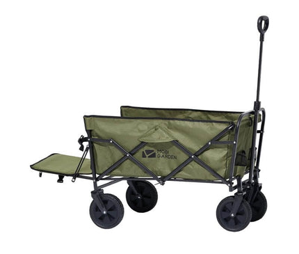 MOBI GARDEN 100L Outdoor Folding Wagon Extendable Wagon Mobi Garden Cart - Green  