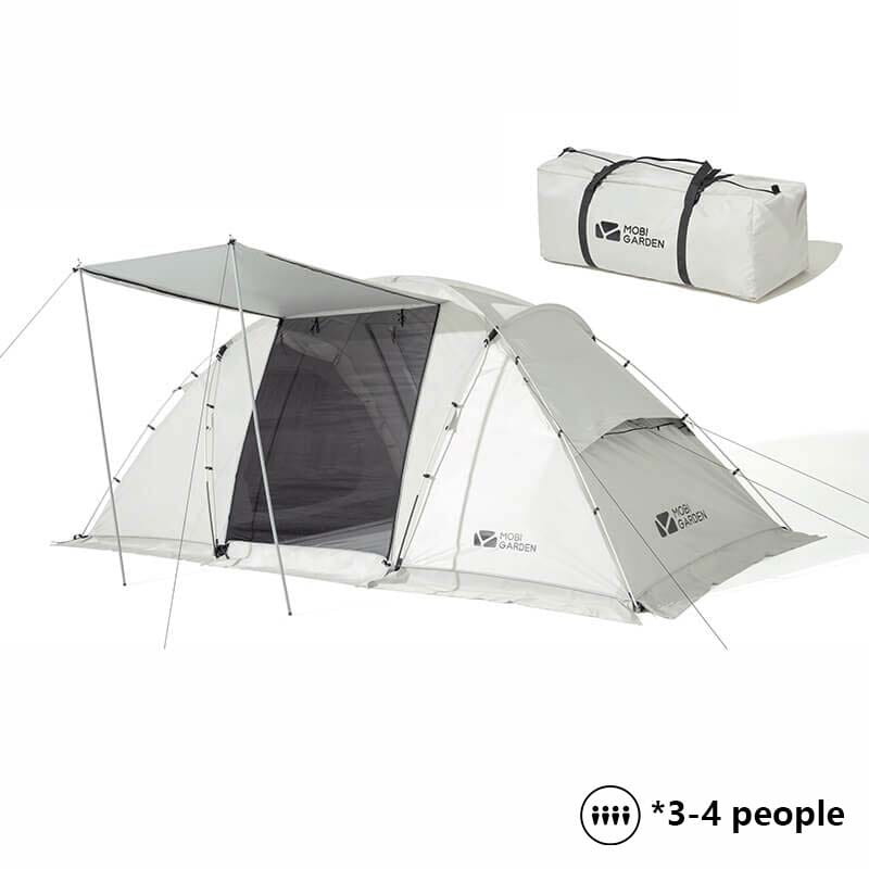 MOBI GARDEN Aristocratic 4 Multi-room Tent Tent Mobi Garden White  